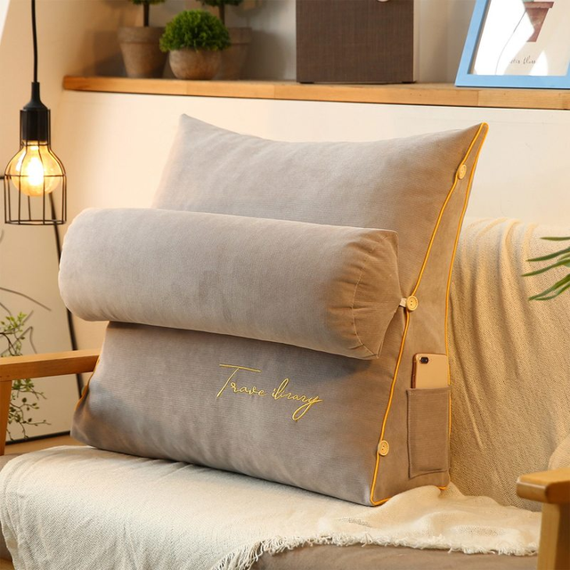 SleepingPillow - Driehoek Lees Rugleuning Kussen