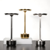 Elegante LED-tafellamp - metalen, USB-oplaadbaar, modern design