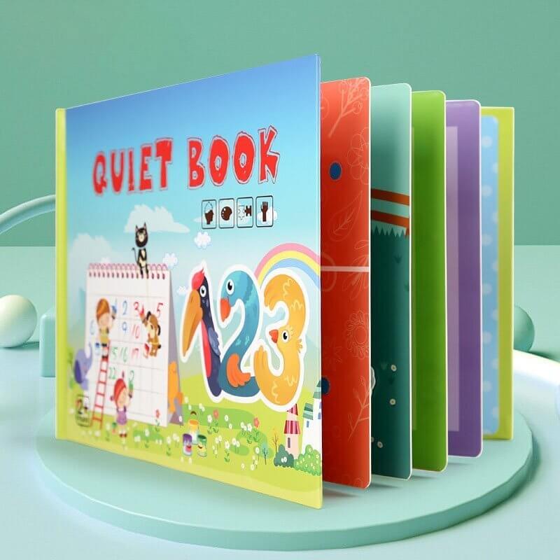 Interactief Peuter Leerboek met Klittenband Oefeningen en Opbergtas