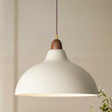 Moderne Hanglamp met Houten Accent – Minimalistisch Design