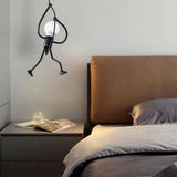 Retro IJzeren Man Hanglamp – Speelse Vintage Charme voor Unieke Interieurs