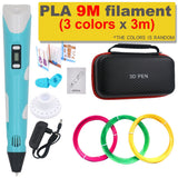 3D-printpen DIY-tekenpen met 200M PLA-filament, cadeau voor kinderen