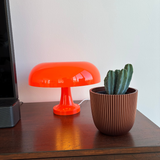 Retro Mushroom Tafellamp – Oranje | Stijlvolle Sfeerverlichting