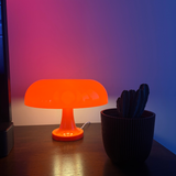 Retro Mushroom Tafellamp – Oranje | Stijlvolle Sfeerverlichting