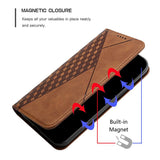Ruitpatroon portemonnee hoes voor Samsung Galaxy S21/S20