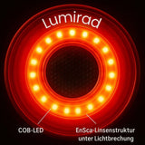 Achterlicht & Remlicht voor Fiets en Racefiets met 6 Modi en Accu | Lumirad