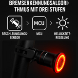 Achterlicht & Remlicht voor Fiets en Racefiets met 6 Modi en Accu | Lumirad