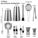 MixPro Cocktail Shaker Set RVS - Professionele Bar Tools 8-delig