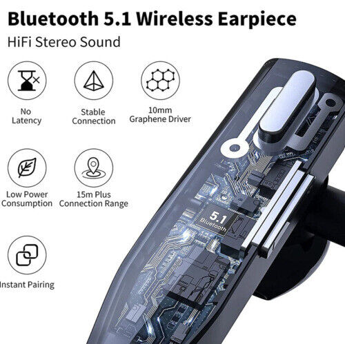 Trucker Dual Mic Draadloze Bluetooth 5.1 Noise-Cancelling Headset