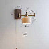 Wandlamp met Verstelbare Arm – Retro Stijl