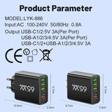PowerHub 65W Multi Oplader – Efficiënt en Snel voor Meerdere Apparaten