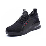 Heren Schoenen | Stalen Neus | Ademend Mesh | Slipvaste Zool | Lichtgewicht | Bescherming en Comfort | Moderne Stijl | Geschikt voor Industrieel Werk | Orthopedische Inlegzool | Duurzame Constructie