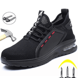 Heren Schoenen | Stalen Neus | Ademend Mesh | Slipvaste Zool | Lichtgewicht | Bescherming en Comfort | Moderne Stijl | Geschikt voor Industrieel Werk | Orthopedische Inlegzool | Duurzame Constructie