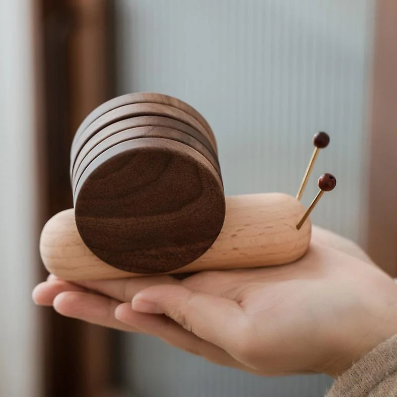 Scandinavische Walnoot Onderzetters - Minimalistisch Design & Duurzaamheid