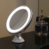 Make-up spiegel met licht en 10x vergroting | Verlichte LED spiegel rond | Kosmetix