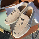 Selin | Suède Dames Loafers | Tijdloze Elegantie | Zachte Luxe Voering | Verkrijgbaar in Zwart, Beige, Abrikoos | Geschikt voor Formele en Casual Gelegenheden | Hoogwaardig Materiaal | Comfortabele Pasvorm | Maten 35-43