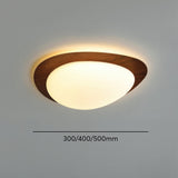 Scandinavische Kiezel Houtnerf Plafondlamp – Natuurlijke Elegant met Zachte LED Glans