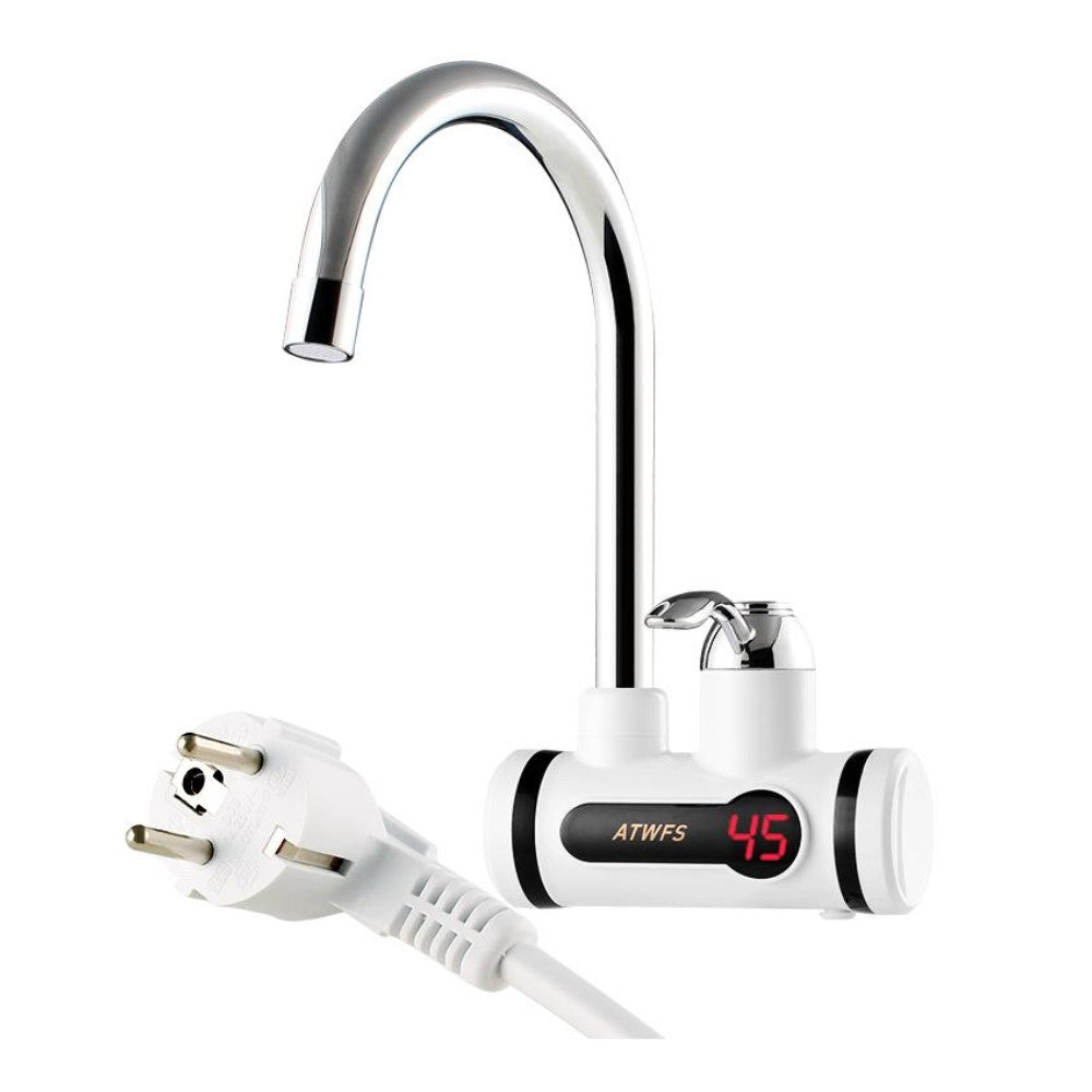 Kraan met ingebouwde verwarmer voor direct warm water