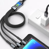 🔥3-in-1 100W Transparant Snelladerkabel