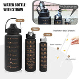 3-IN-1 Motivatie Waterfles