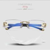 Viselio Intelligente Leesbril met Multifocale Lensen | Ultraleicht & Blauwlichtfilter | Voor Dichtbij- & Verafzicht | Titanframe TR90