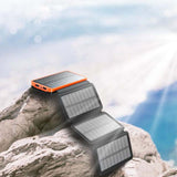 25000mAh Hoge Capaciteit Zonne Powerbank - Snelladen