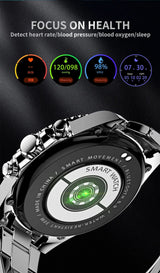 TimeMaster Smartwatch - Stijlvol Staal | Geavanceerde Technologie