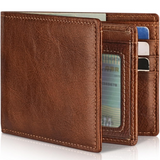 Heren Portemonnee - Echt Leer RFID Bifold | StitchCraft