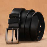 Leren Riem voor Heren - Echte Koeienhuid - Vintage Gesp Stijl