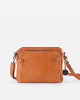 Stijlvolle Leren Crossbody Schoudertas - Verfijning & Ruimte
