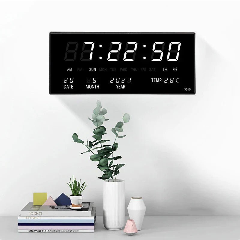 LED Wandklok met Spiegel Effect – Lumino