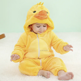 Babykleedje | Baby Fleece Overall | Dier Onesie | Wolklin
