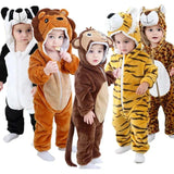 Babykleedje | Baby Fleece Overall | Dier Onesie | Wolklin