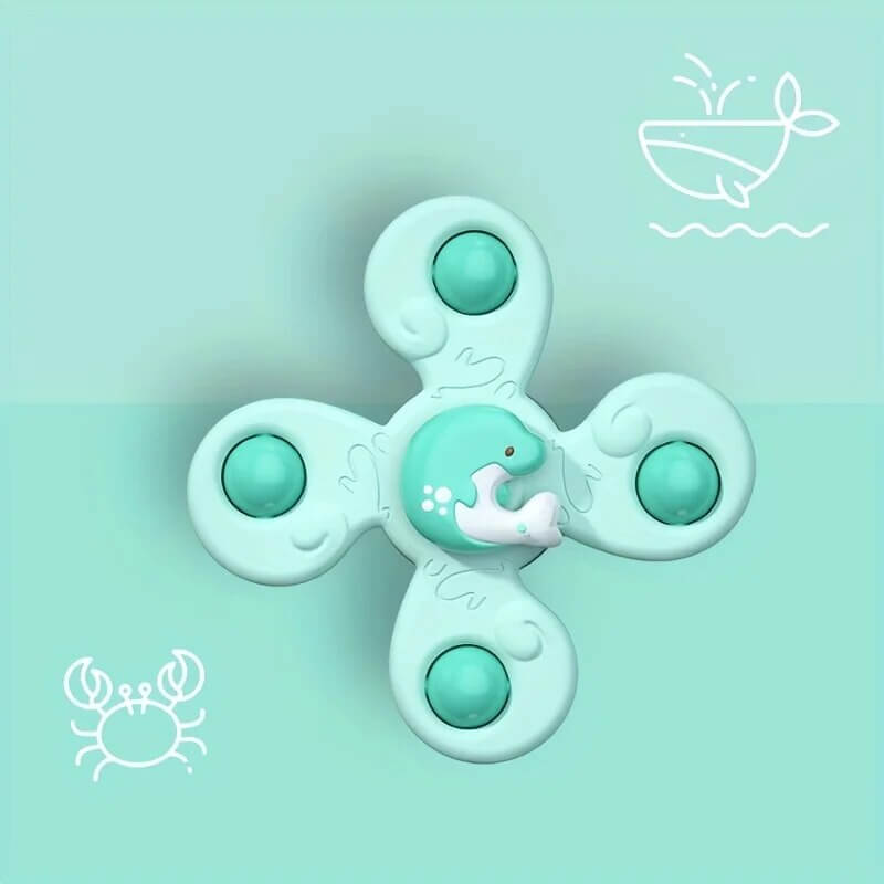 Kleurrijke Baby Draaiwiel met Zuignap – DraaiPlezier Mini