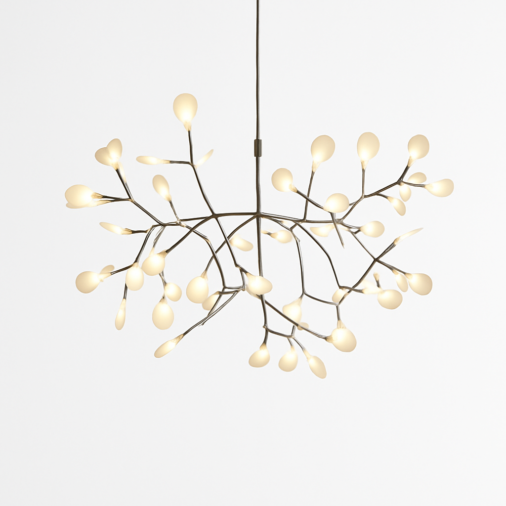 Hanglamp modern LED boom kleur koper of zwart Thuis