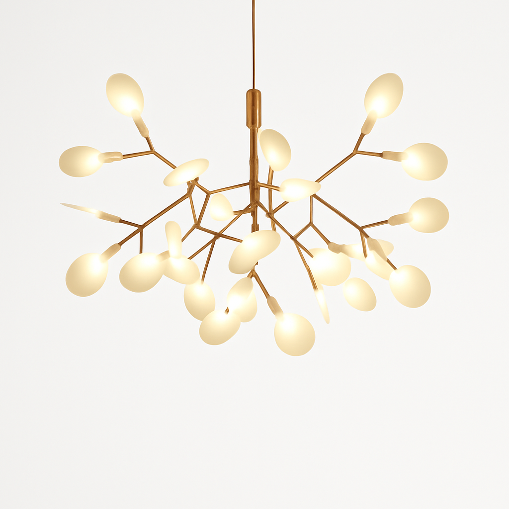 Hanglamp modern LED boom kleur koper of zwart Thuis