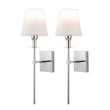 Klassieke draadloze wandlamp met kap – elegante lamp voor de woonkamer en slaapkamer (2 stuks)