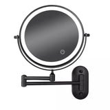 Wandspiegel met LED-verlichting en vergroting