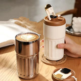 Thermos met een nauwkeurige temperatuurweergave