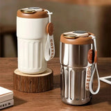 Thermos met een nauwkeurige temperatuurweergave