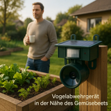 TerraGuard | Weerbestendige Vogelverschrikker met PIR & Zonne-energie