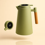 Thermoskan met temperatuurweergave | Isolatiekan 1 liter voor koffie & thee | Heatina