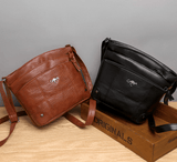 Toli - Vintage leren schoudertas