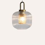 Tosqa Hanglamp – Elegante Gestreepte Glazen Ontwerp voor Sfeerverlichting
