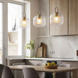 Tosqa Hanglamp – Elegante Gestreepte Glazen Ontwerp voor Sfeerverlichting