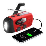 Alles-in-één Noodradio met Zonne-energie en Powerbank - Voor Onverwachte Situaties