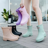 Rain Walk 2.0 | Trendy Halfhoge Waterdichte Regenlaarzen