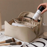 BellaPack Make-up Tas met Grote Opening | Waterdicht & Verstelbare Vakken | 26x11x15 cm | Voor Reizen & Dagelijks Gebruik