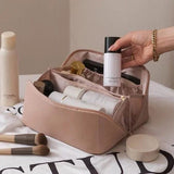 BellaPack Make-up Tas met Grote Opening | Waterdicht & Verstelbare Vakken | 26x11x15 cm | Voor Reizen & Dagelijks Gebruik