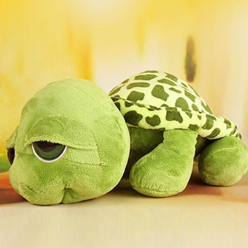 Zachte pluche schildpad knuffel met realistisch ontwerp – Knuffelpanzli